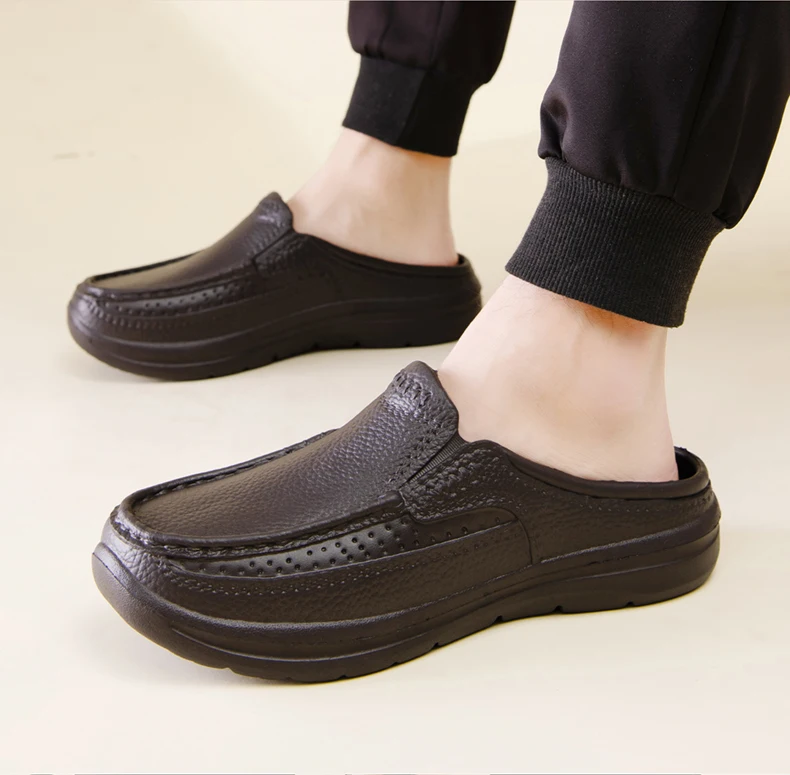 Sommer Männer Chef Schuhe Anti Slip und Öl Beweis Männer der Arbeit Schuhe EVA Faul Hausschuhe Casual Trendy Slipper Mode garten Schuhe – Detail 12