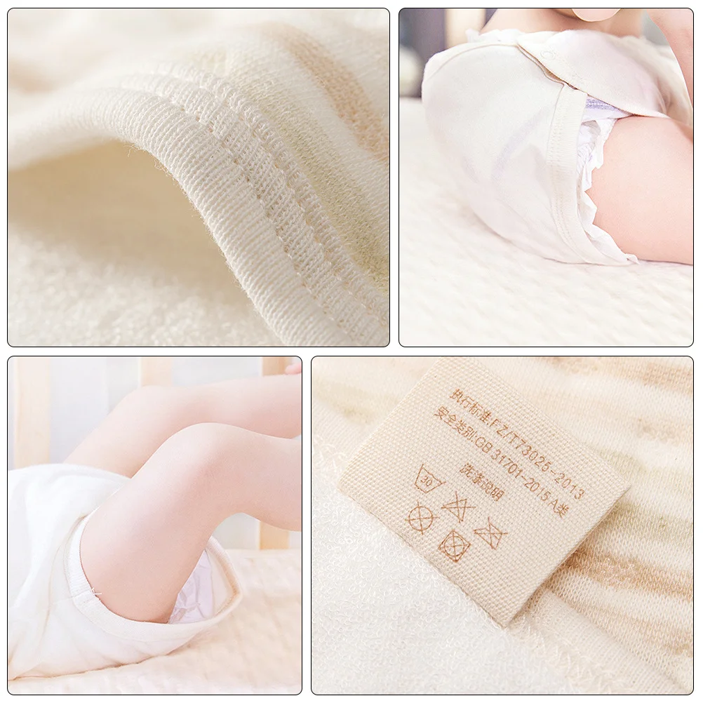 حفاضات أطفال مقاومة للماء، قابلة لإعادة الاستخدام، طبقة من مادة البولي يوريثان الطبيعية القابلة للتحلل الحيوي، آمنة ومريحة لحديثي الولادة #4