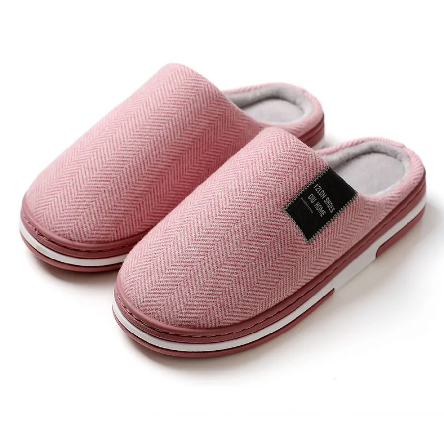 Winter Home Slippers Casual Shoes For Women Soft And Warm Home Slippers Indoor Bedroom Anti Slip Flat Shoes Couple Floor Slipper