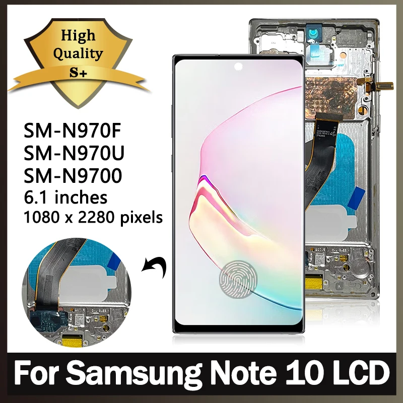 

OLED Quality Display For Samsung Note10 Display Touch Screen Digitizer For Samsung Note 10 N970 N970F N970FDS N9700 LCD