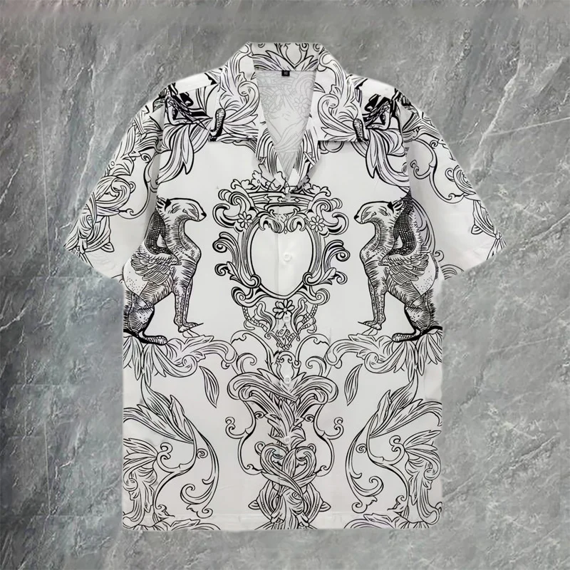 

Line Print Men Shirt Business Formal Dress Shirt Long Sleeved Shirt For Men 2026 Fashion Club Party Dress Shirt Camisa Hombre