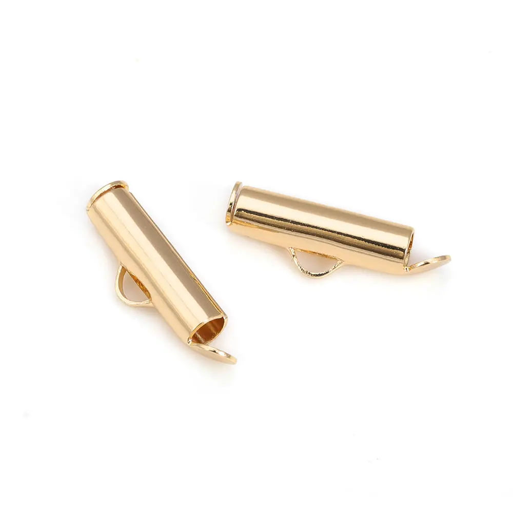 Width 9MM 12MM 13MM 15MM 19MM 18K Gold Color Brass Row Beads Clasps Jewelry Making Supplies Diy Bracelets Findings Accessories