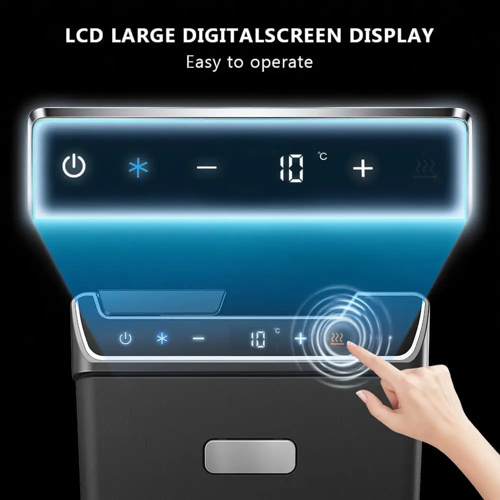 Tesla Model Y Juniper Rear Center Console Refrigerator 3.6L Portable Cooler & Warmer, Tesla accessories for Camping, Outdoor Dri