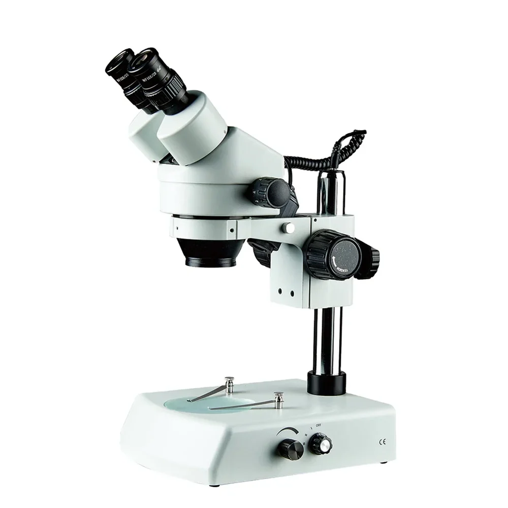 

HD Stereo Microscope Mobile Phone Repair Tool Jewelry Teaching Use Binocular Microscope Zoom Industry Metal Bracket Telescope