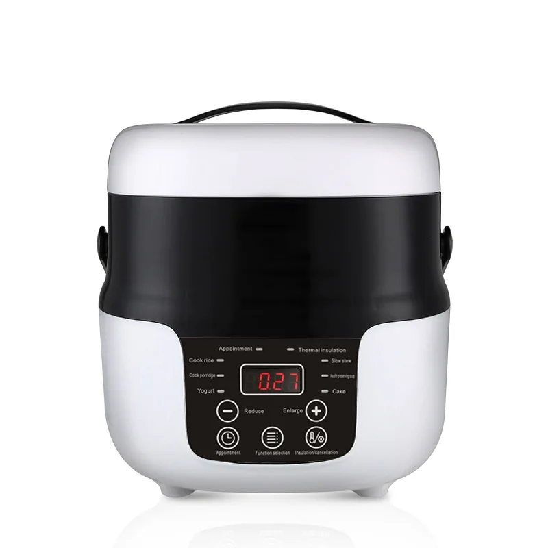 Car Electric Rice Cooker 12V 24V 220V Multi Cooker for Large Trucks Car Food Cooking Pot Machine