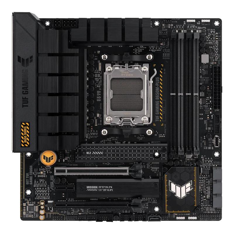 New TUF GAMING B650M-PLUS AM5 Motherboard 4 Memory Channels SATA Hard Support Compatible R9000 7000 Desktop Processors Max 128