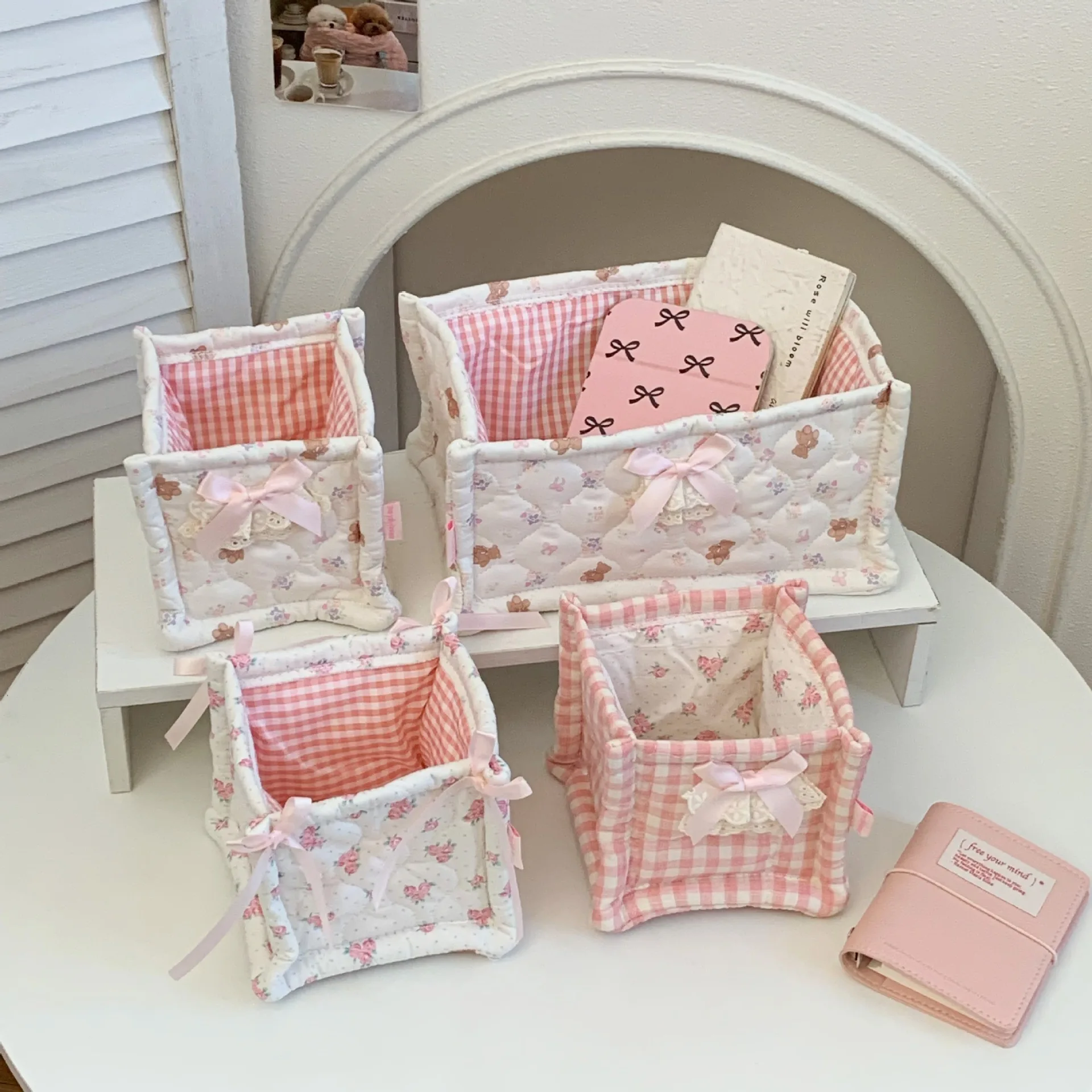 Cute Desktop Storage Basket wi - огляд і ціна Storage Basket Fabric