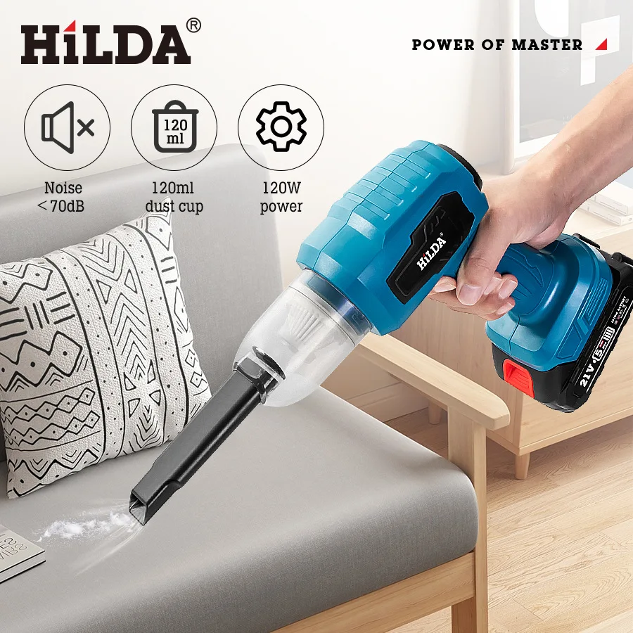 مكنسة كهربائية منزلية لاسلكية صغيرة ببطارية ليثيوم شفط قوي