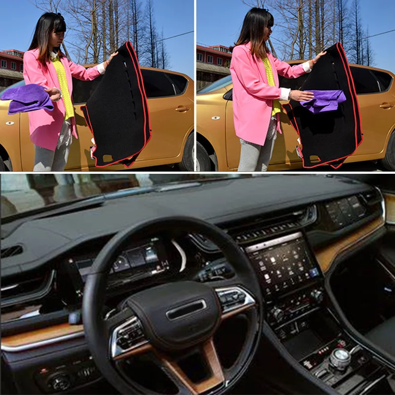 For 2022-2025 Jeep Grand Cherokee 4XE Laredo Sport Accessories Dashboard Cover Instrument Panel Dash Mat Dashmat Protective Pad