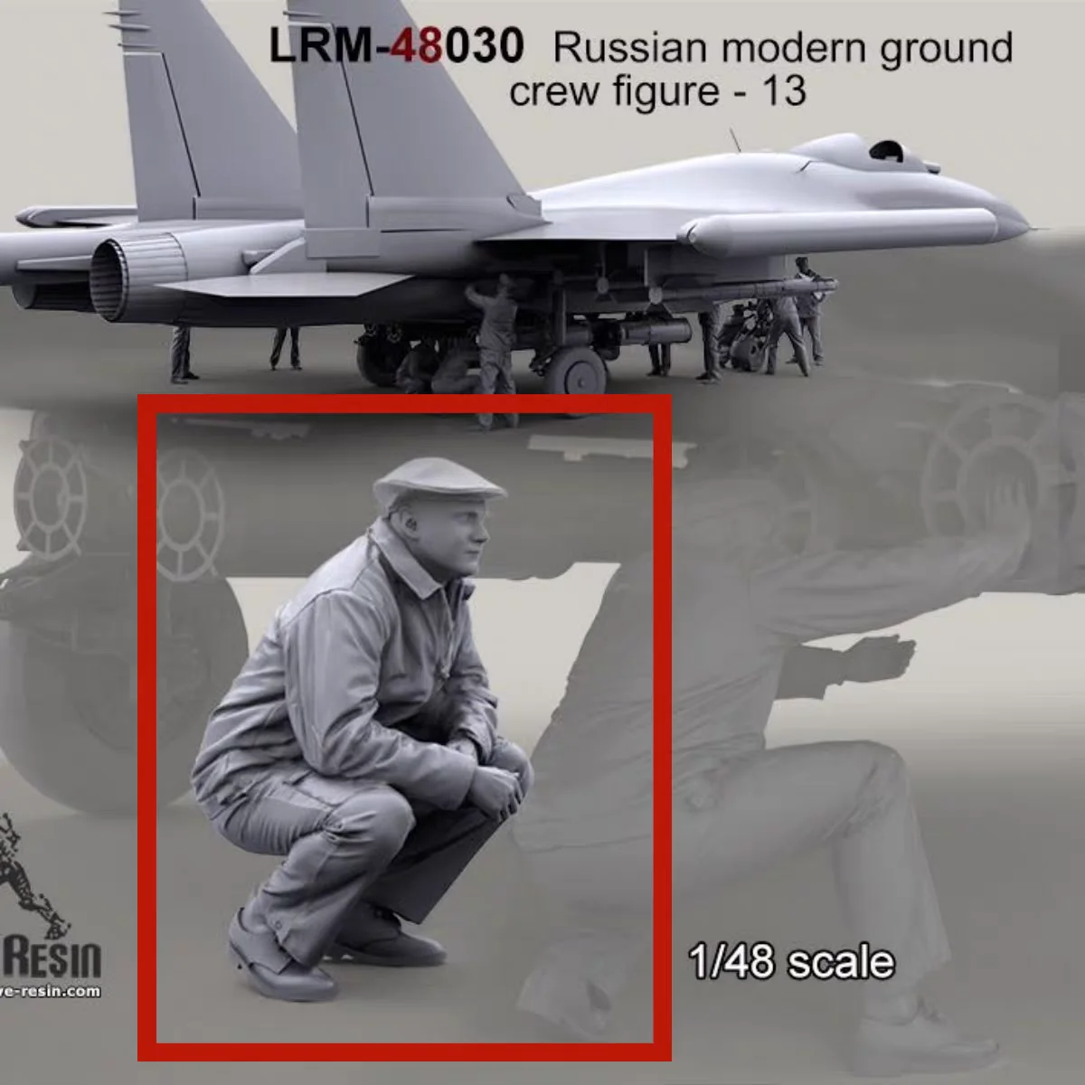 

Resin kit model kit 48004 Russian ground crew