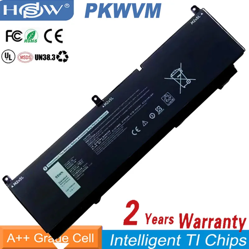 

NEW 95WH PKWVM Laptop Battery For DELL Precision 7550 7560 7750 7760 Series Notebook P44E P93F C903V CR72X 17C06 0CR72X