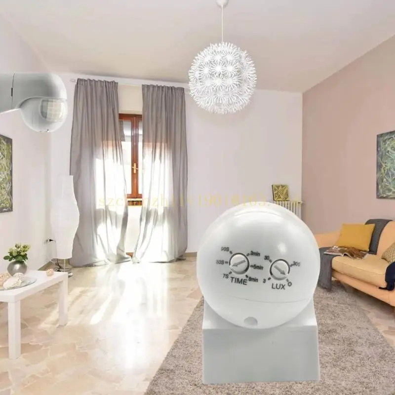 62KA PIR chuyển động cảm biến ánh sáng Thời gian trì hoãn Hồng ngoại cơ thể người phát hiện chuyển động