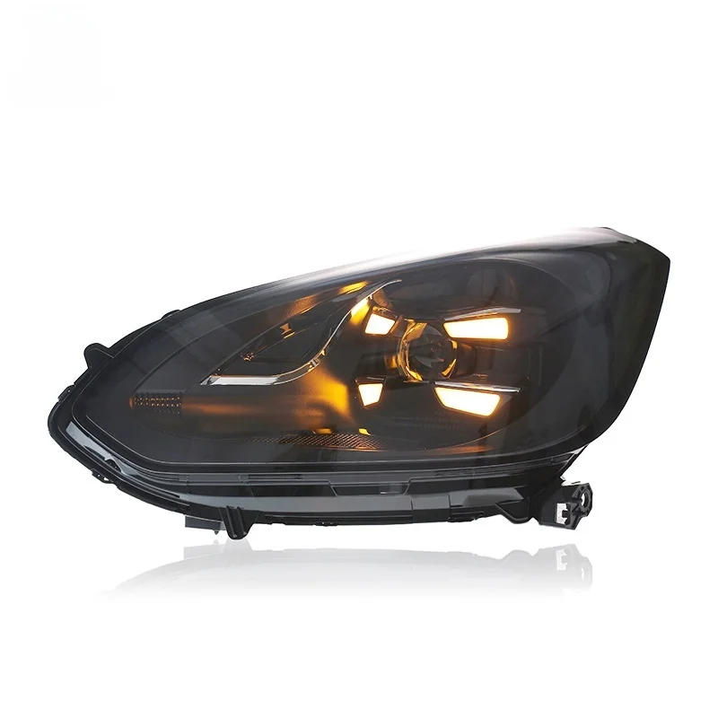 

For 21-24 for Fit GR9 Headlight Assembly Modified LED Lens Daytime Running Light Flowing Turn Signal 12V