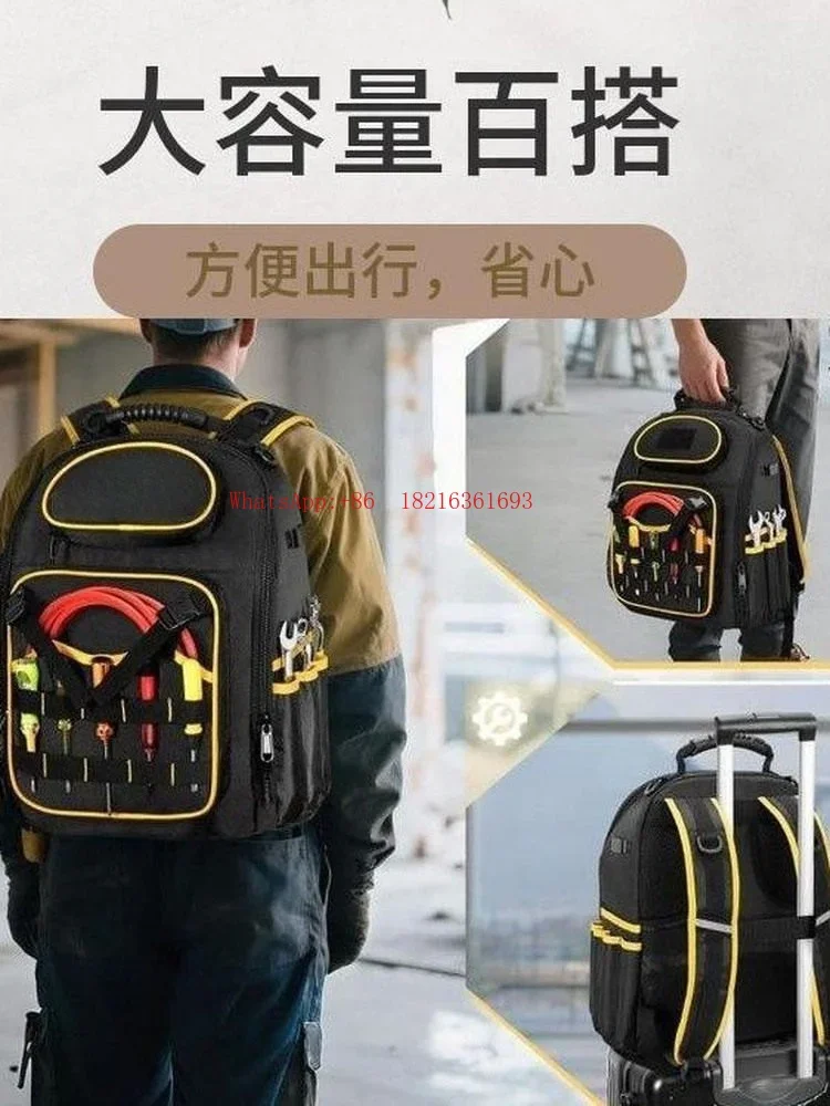 Limited Offer Household Toolkit Hard Bottom Wear-resistant Strong And Durable Thickened Multi-functional Waterproof Backpack