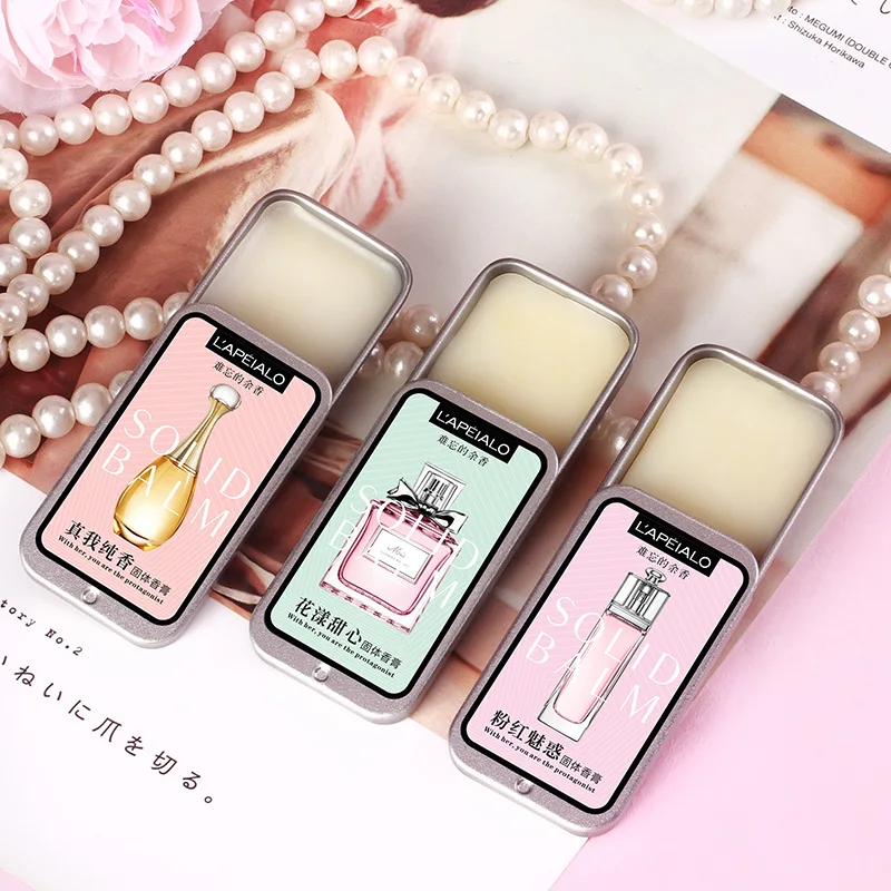 Perfume Sólido con Feromonas Corporales para Mujer, Bálsamo de Larga Duración, Fragancia Ligera, Perfume Sólido Portátil