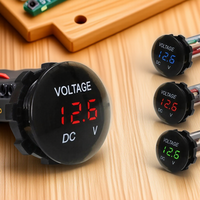 12V-24V Digital Voltmeter LED Display Car Auto Motorcycle Boat Truck Panel Voltage Tester Refit Accessory
