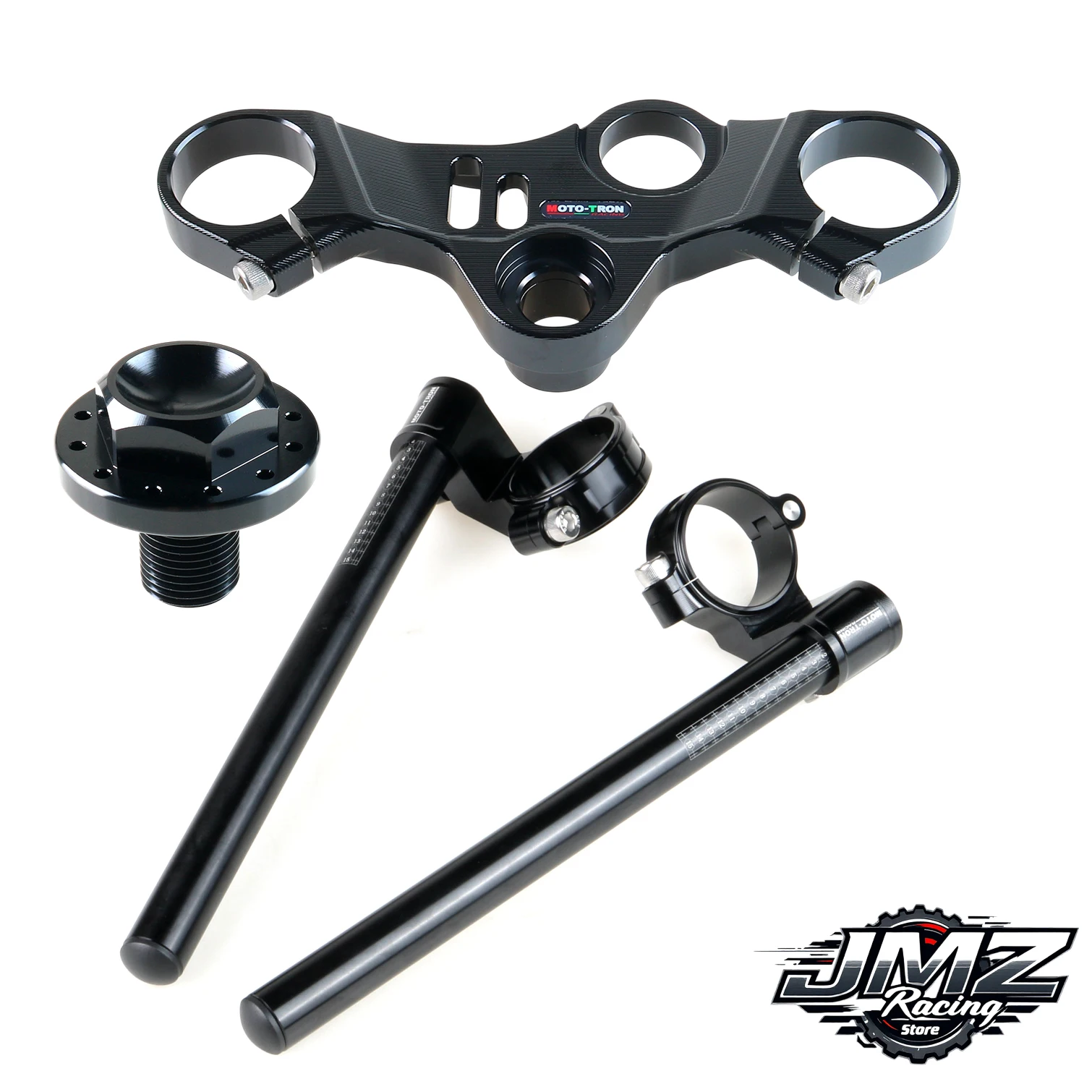MOTO-TRON Moto Da Corsa CNC Clip On Manubrio Per YAMAHA R3 R25 2019-2025 Clip On Manubrio