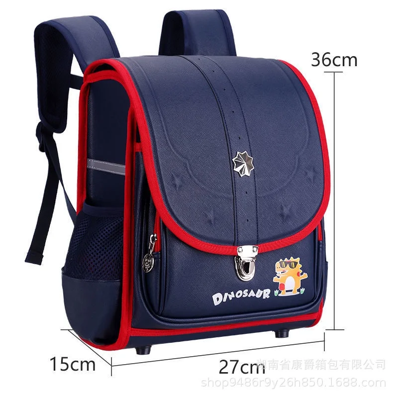 New Children Anime Backpacks Girl Princess Mermaid Boy Dinosaur Fashion Large Capacity School Bags Grade 1-6 Students Pen Bag