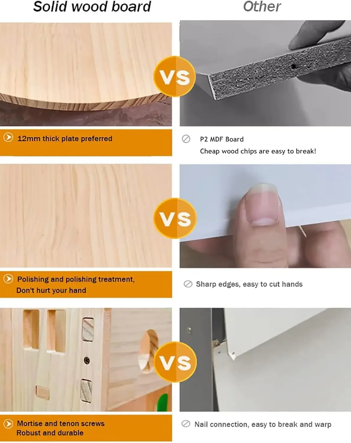 Bookshelf, 360 Display 5 Tier Floor Standing Bookcase Storage Rack for Kids&Adult, Wood Narrow Book Shelf Organizer for