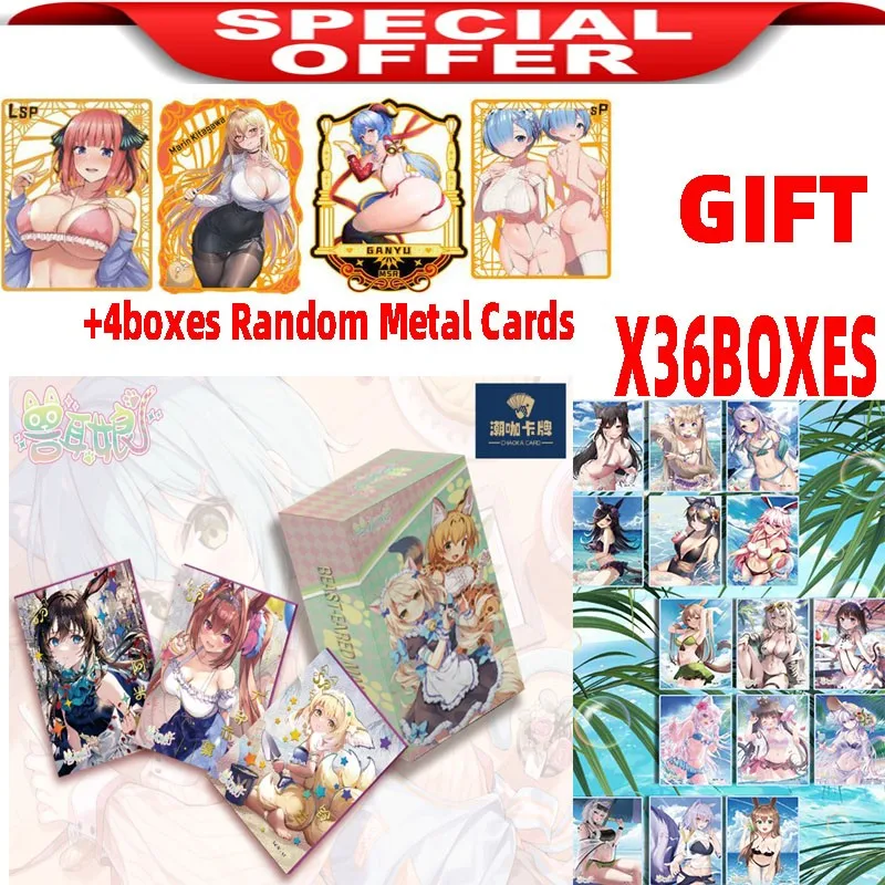 Goddess Story Cards Fashionable card Animal Ear Girl TCG Waifu Booster Box Tcg Toys And Hobbies Gift