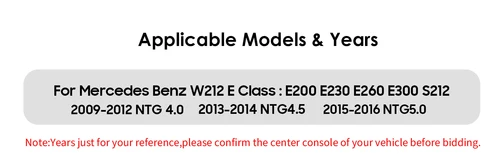 Imagen 2 del producto Radio de coche 2Din AI Carplay Android Auto para Mercedes Benz W212 NTG 4,0 4,5 5,0 2009-2016 Clase E200 E230 E260 E300 S212 4G GPS