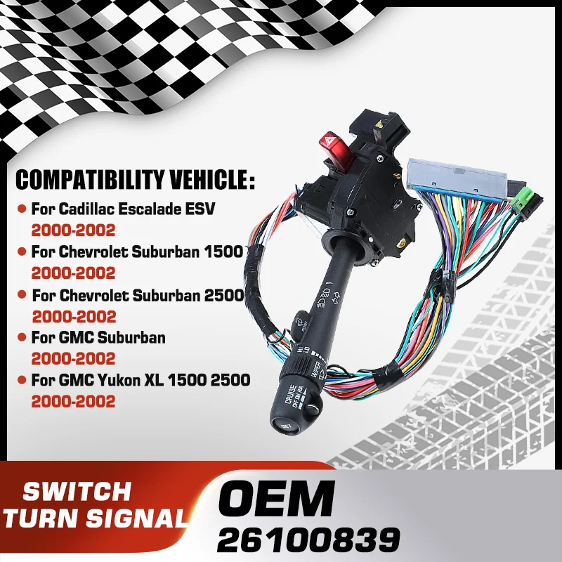 

Car Headlight Turn Signal Switch For Cadillac Escalade ESV Chevrolet Suburban 1500 2500 GMC Suburban GMC Yukon XL 1500 2500
