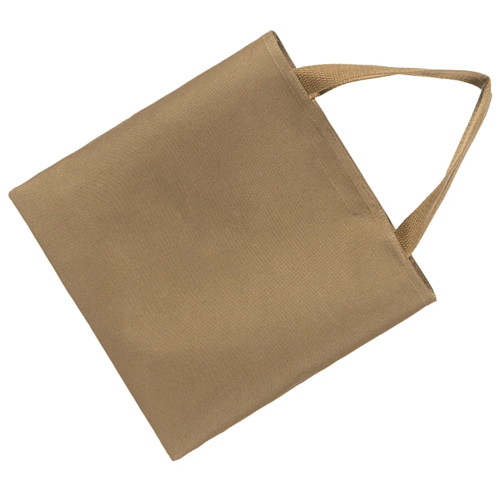 

Oxford Cloth Tote Bag Large Capacity Women Casual Daily Bag Khaki Color Strong Stitching Reusable Cleanable Storage Travel