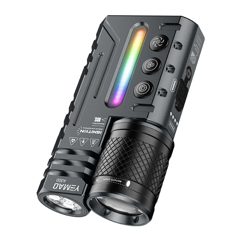 5200lumens Innovative Powerful Flashlight Portable LED Flashlight with Magnetic Torch, Perfect for Hiking Camping Adventures image 3
