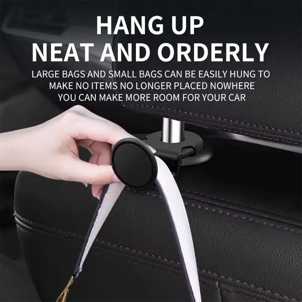 Car Back Seat Hook Car Interior Organizer Accessories  Hanging Hook Headrest Clip Hooks For Bags Clothes Coats