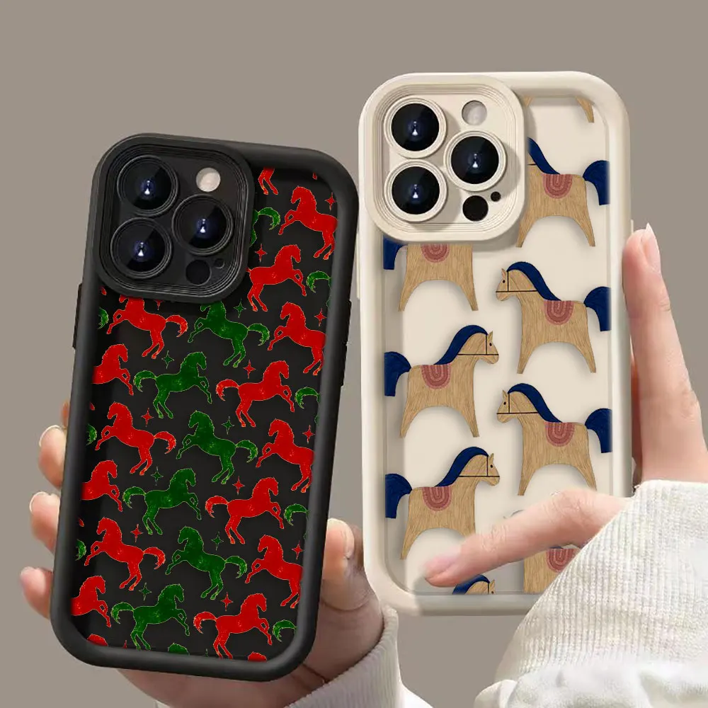 

Illustration Of Animal Horse Phone Case For Xiaomi 15 15T 17 14 14T PRO MAX 8 11 12 12T 13 LITE 5GNE DIY Shell Shockproof Cover