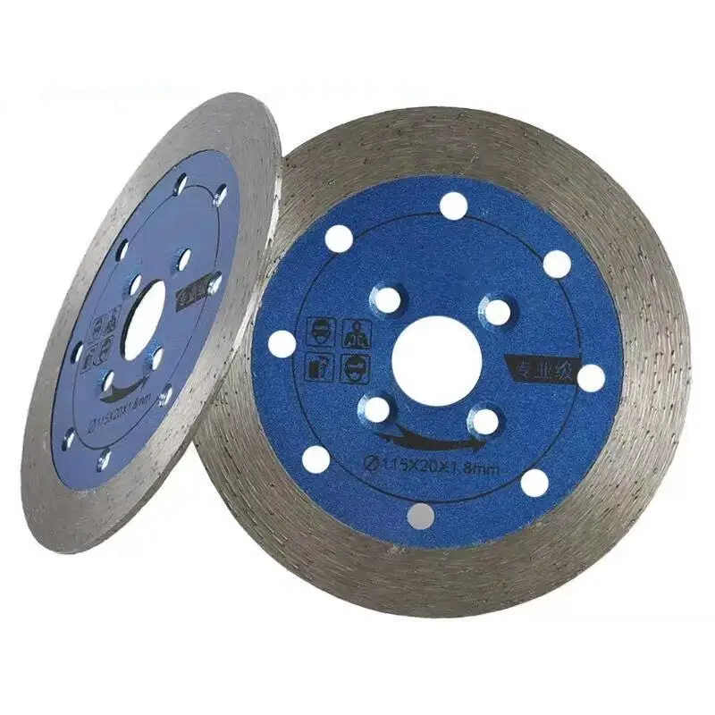 Continuous Rim Diamond Saw Blade 115mm Cutting Gringding Discs for Ceramic Porcelain Tile Concrete Masonry Saws Cut Off Wheel