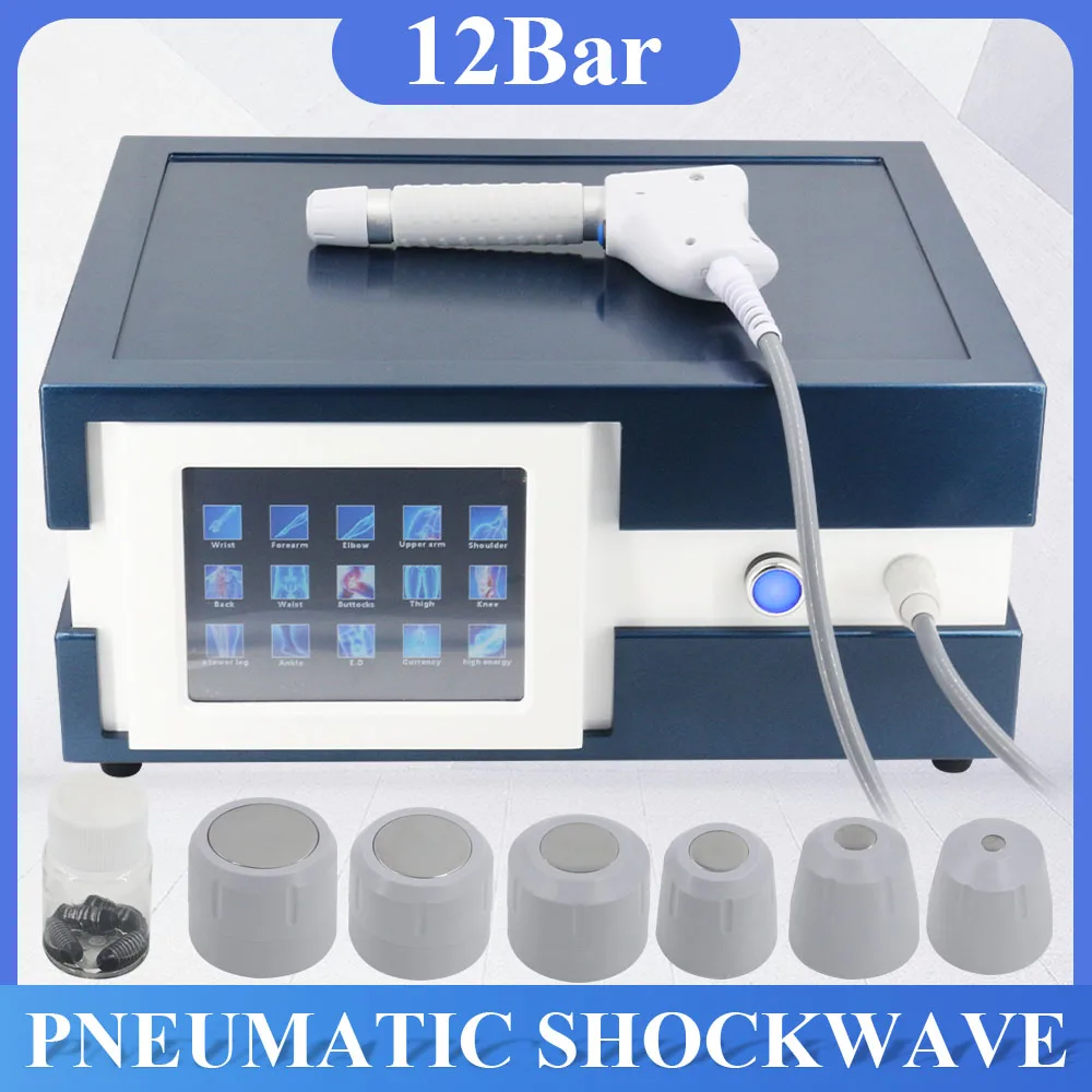 

Pneumatic Shock Wave For ED Treatment 12Bar Pain Relief Professional Shockwave Therapy Machine Muscle Relaxation Massager 2024