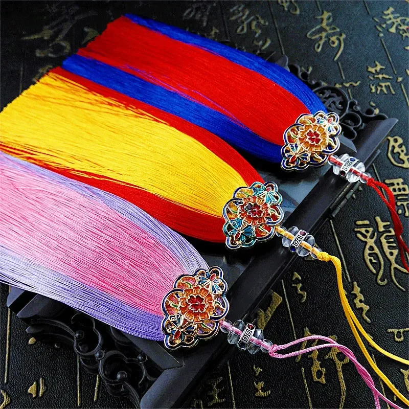 1PC Crafts Silky Tassels Butterfly Love Flower Double Color Tassel Fringe for DIY Crafts Bookmark Jewelry Making Accessories