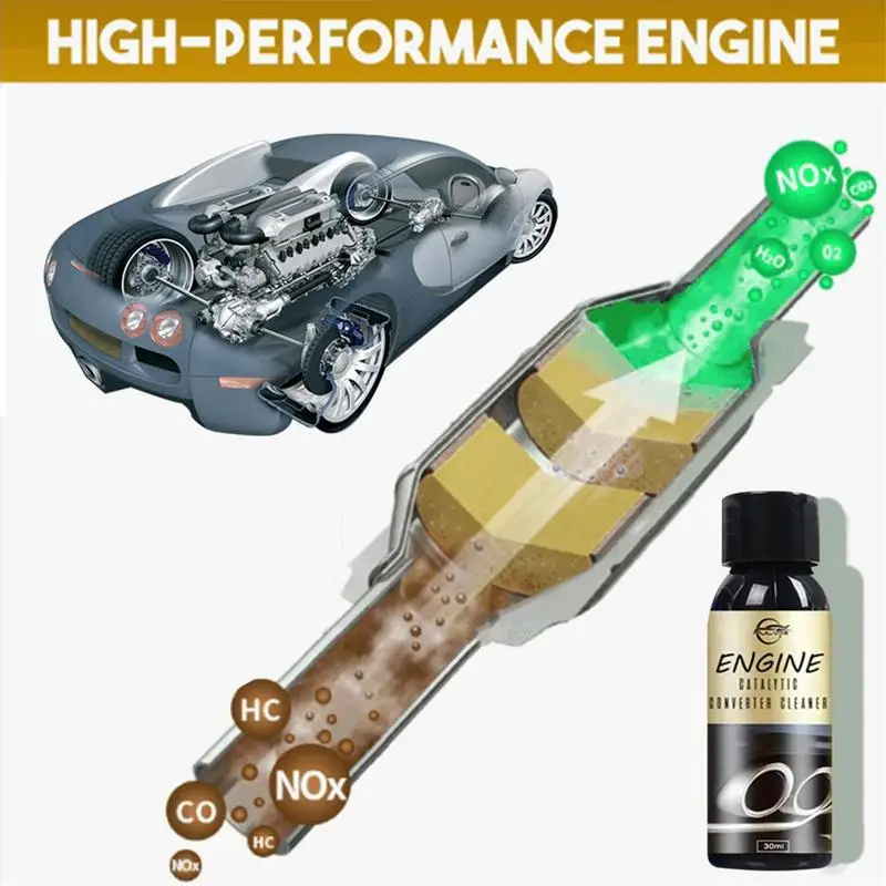 30ML Automotive Car Engine Catalytic Converter Cleaner Car Additive Multipurpose Carbon Deposit Remove Car Engine Cleaner