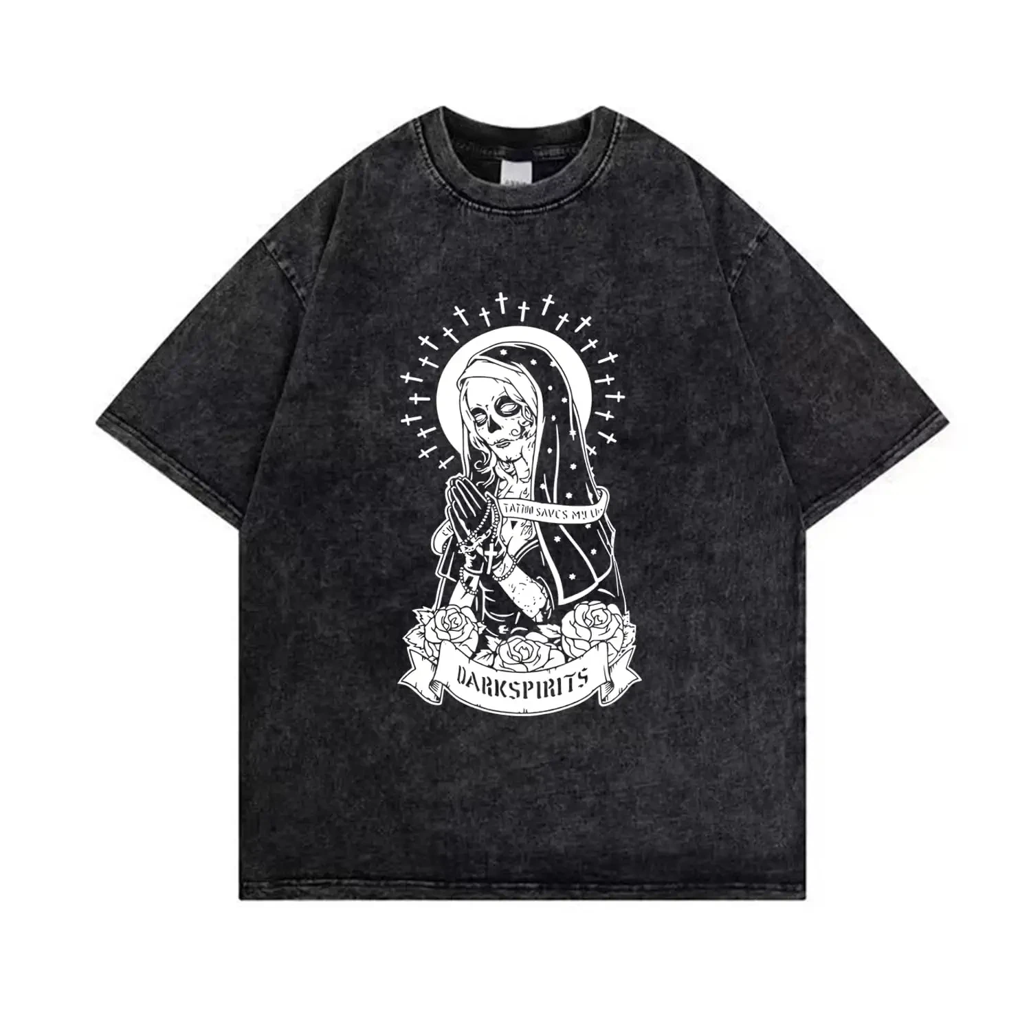 Camisetas Brings Me The Horizons BMTH Hip Hop em Algodão Lavado, Camiseta Harajuku, Moda Masculina e Feminina, Tops Streetwear, Camisetas Gráficas