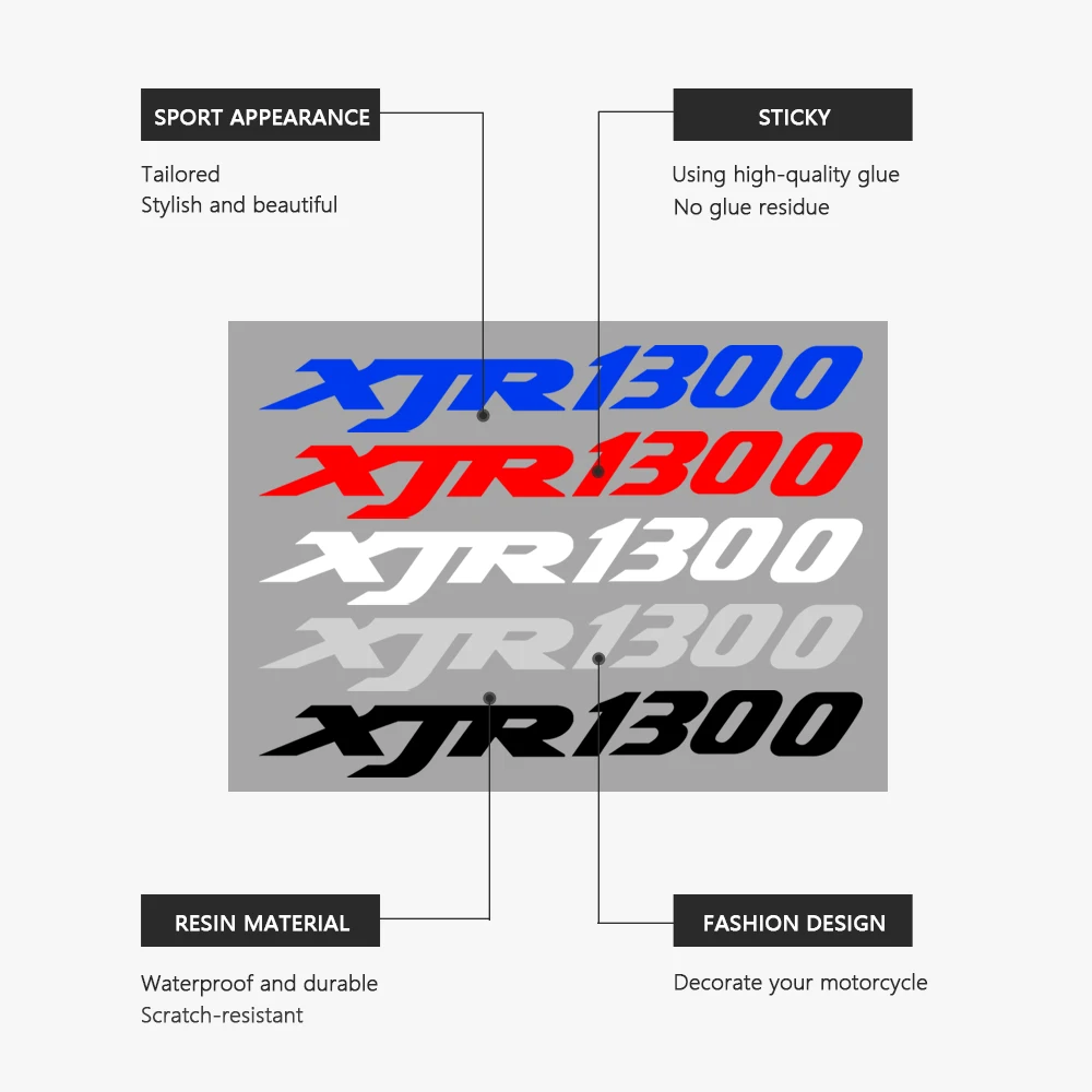Motorcycle Sticker Waterproof Decal XJR1300 Accessories for Yamaha XJR 1300 1999-2018 2010 2011 2012 2013 2014 2015 2016 2017
