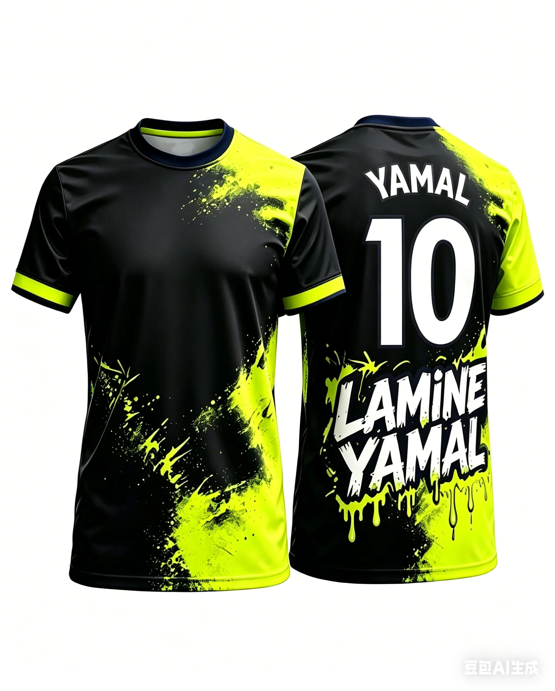 2026 Summer Football Rising Star # Yamal 10 # Fan Customized Commemorative Football Shirt Quick Drying Adult/Children's T-shirt