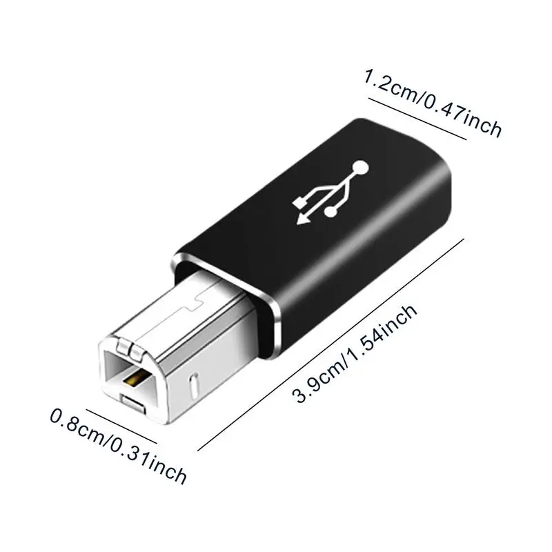 1Pc USB Type C Female To USB B Male Adapter For Scanner Printer Converter USB C Data Transfer Adapter