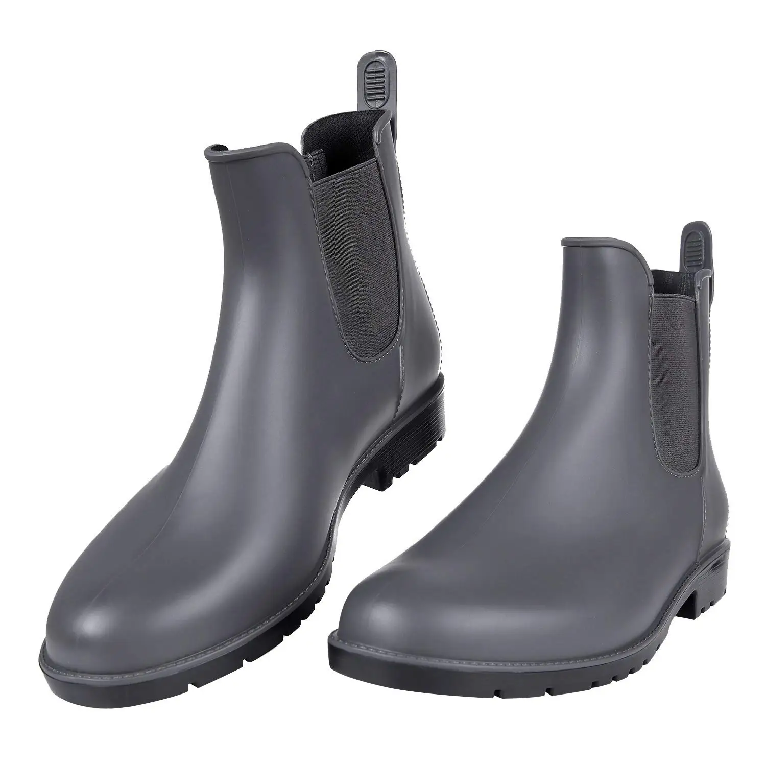 Smile Fashion Women Chelsea Boots Short Rain Shoes Outdoor Waterproof Rubber Rain Boots Women Non-slip House Ankle Rain Shoes