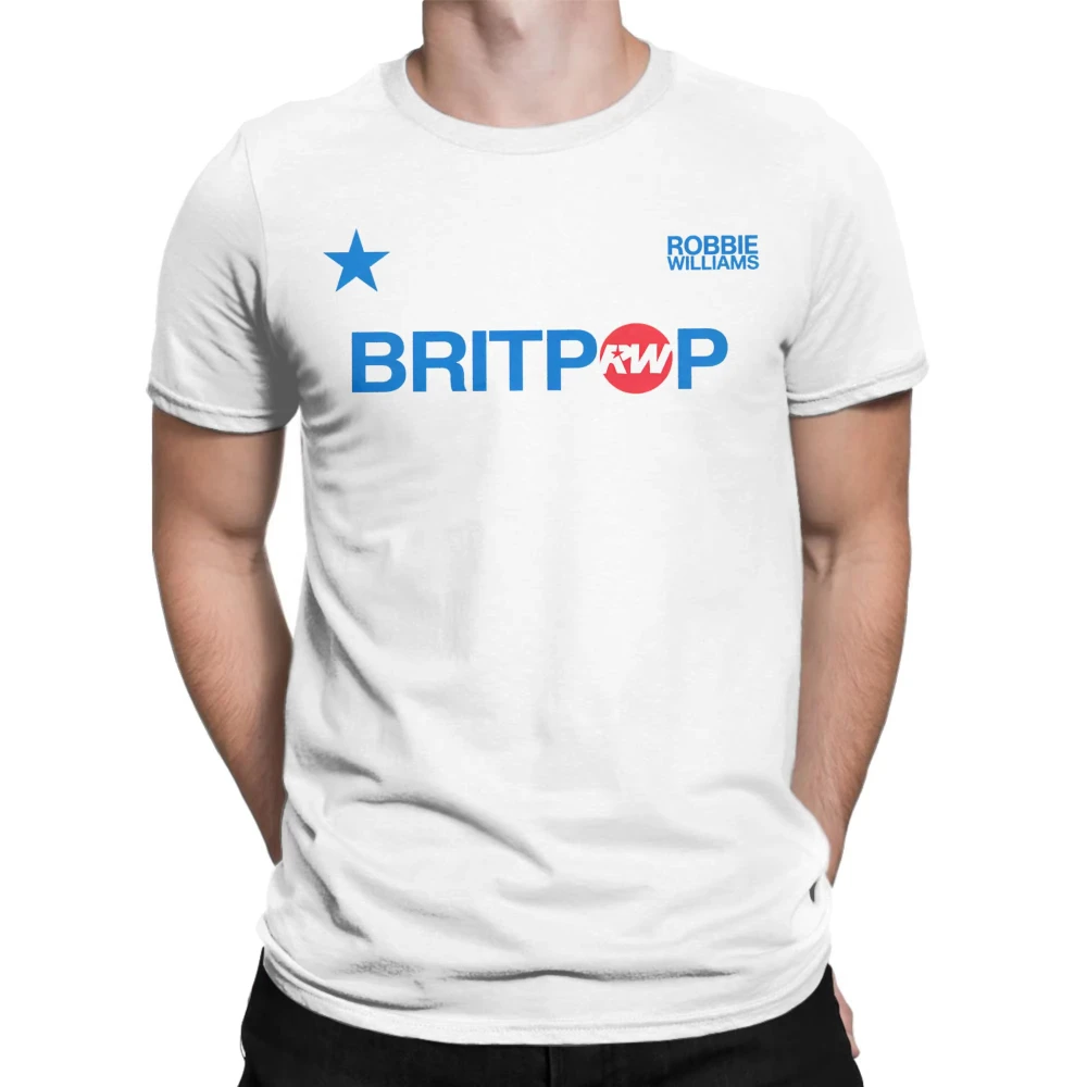 Summer Robbie Williams Britpop Tour 2025 Trendy Cool T-Shirts Cotton Tee Shirt for Men Women Aesthetic Printed Short Sleeve Top