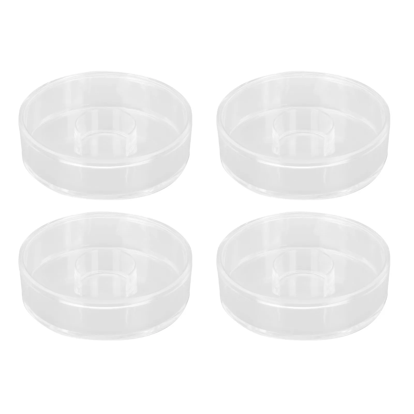 

4Pcs Sturdy Transparent Acrylic Round Bracelet Case Versatile Displaying Storage Box for Buddha Beads Bangle Gift Presentation