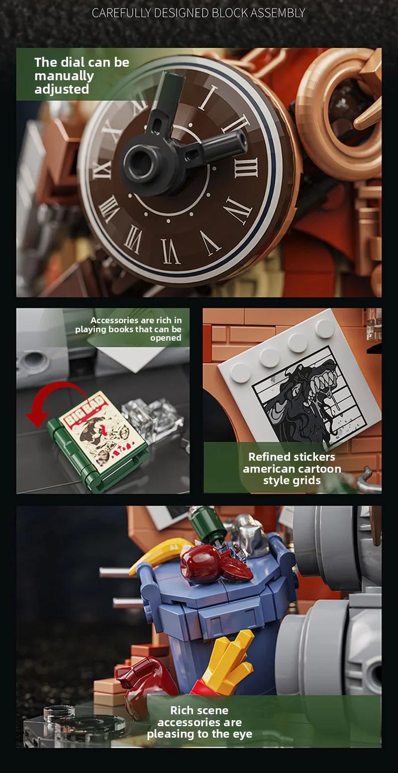 البومة المباحث ماجيك الحيوان اللبنات مجموعة لتقوم بها بنفسك لعبة للأطفال الكبار الهدايا الإبداعية الطوب اللعب نموذج 1200 + قطعة زخرفة سطح المكتب