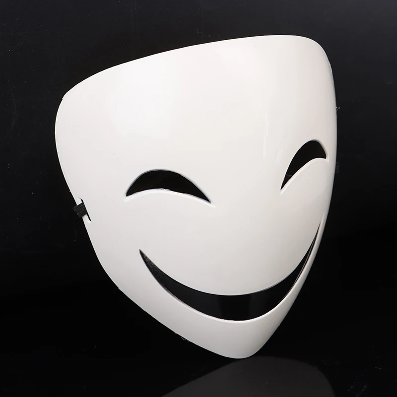 Adults Japanese Anime Black White Visible Adjustable Mask Helmet Cosplay