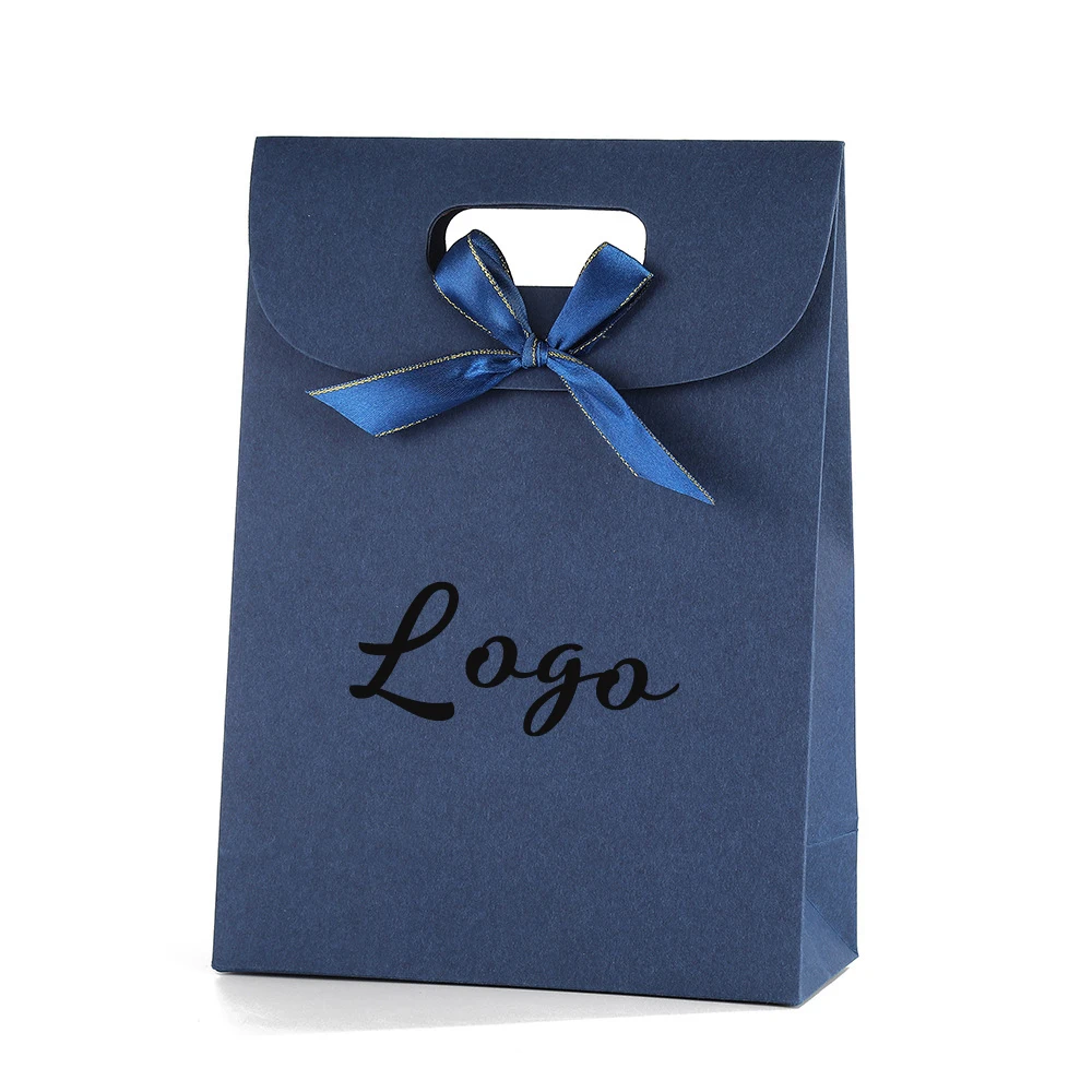 

Personalized Pink Handle Bag Flip Flap Bowknot Candy Favor Party Decoration Perfume Packaging Bag Shower Wedding Gift Sack