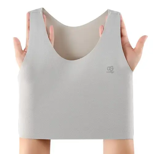 Imagen 2 del producto Pembalut Dada, Jersey Gaya, Pakaian Sukan Tomboy, Nipis Rompi, Bra Sukan Bernafas, Tiada Jejak