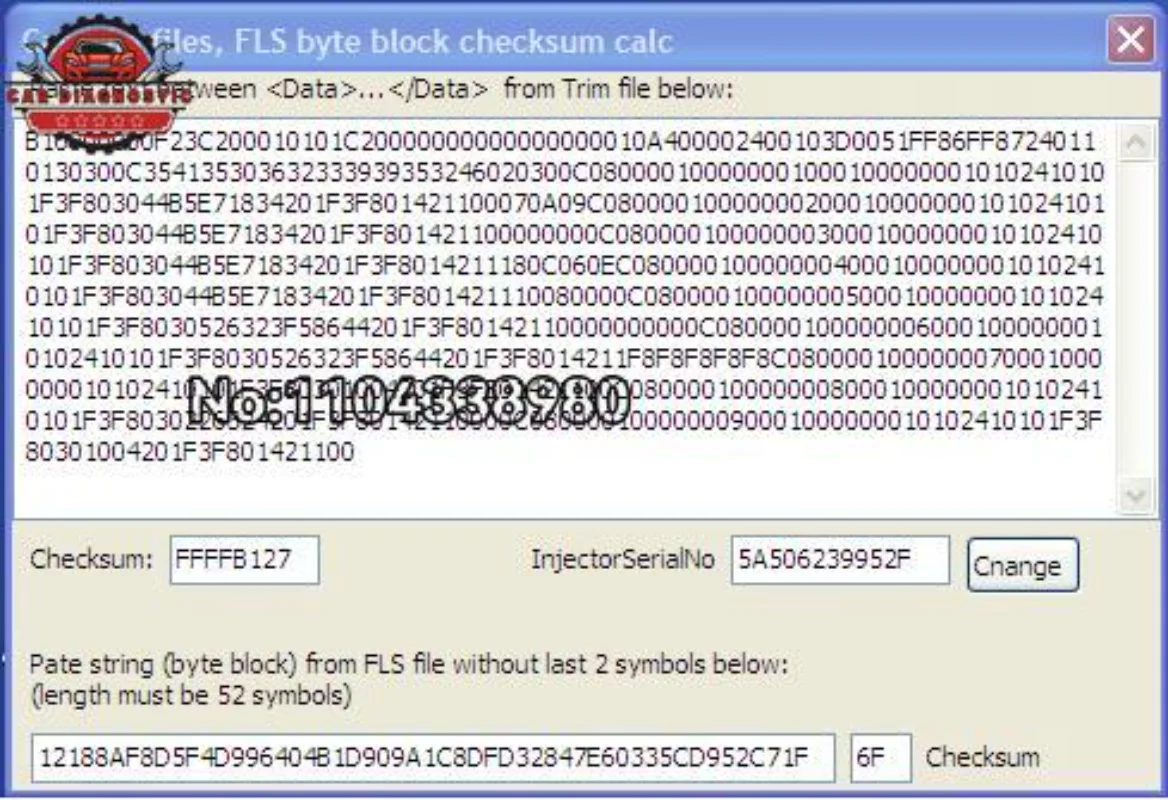 

для файлов Cat trim, калькулятор чеков Fls Byte Block