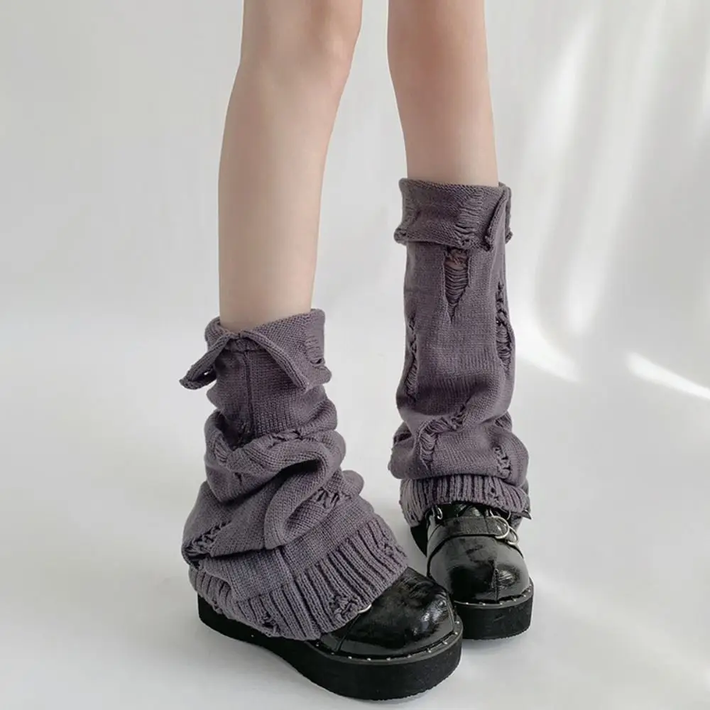 

Japanese Knitted Leg Warmer Socks New Lolita Girls Boots Cover Elastic Cosplay Versatile Leg Covers