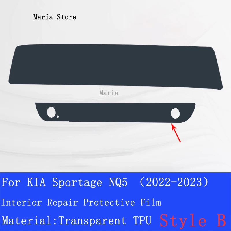 For KIA Sportage NQ5 2022-2023 Car GPS Navigation Protective LCD TPU Screen Protector Anti-scratch Film Fitting Car Sticker