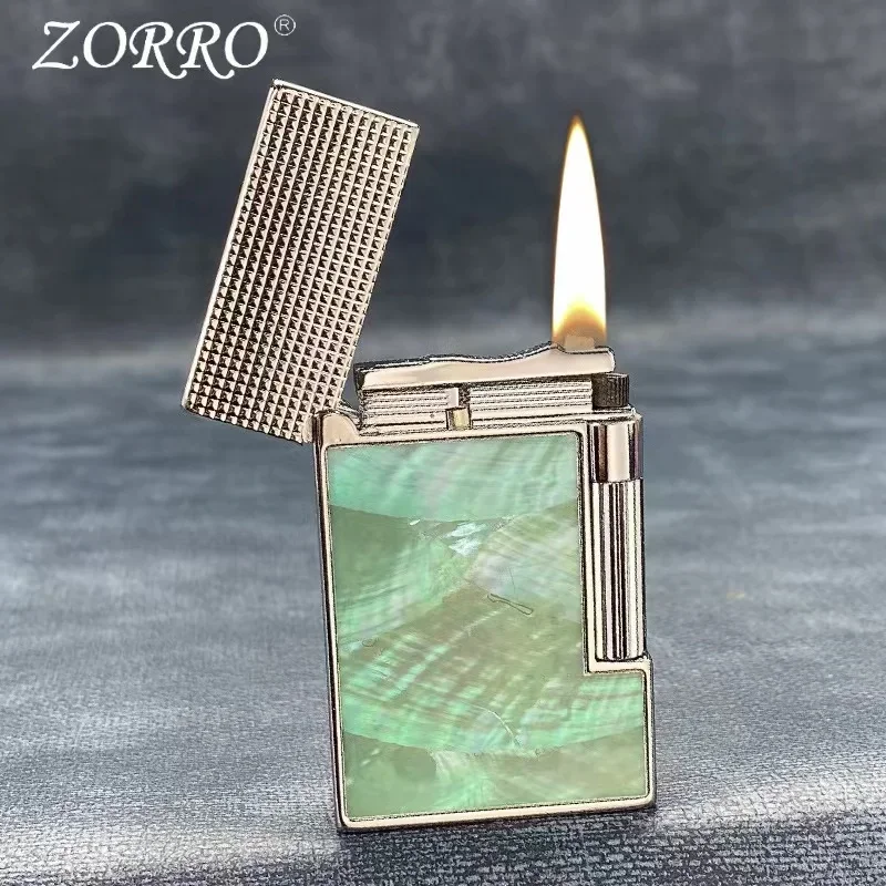 ZORRO Double sided Color Shell Loud Voice Kerosene Lighter Side Sliding Grinding Wheel Ignite Personalized Collection Lighters