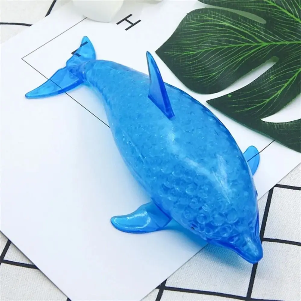 Durable TPR Shark Stress Balls Blue Soft Dolphin Squeeze Ball Stretchy Sea Animal Squeeze Toys Kids Play